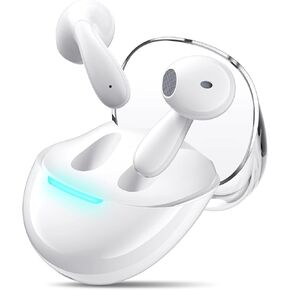 COOYA Bluetooth 5.3 Headphones for iPhone 15 16 Pro Max 14 13 Pixel 9 8 Wireless Earbuds Dual Mic+13mm Dynamic Drivers HiFi Stereo in-Ear Earphones for Samsung S24 S23 Ultra Flip6 A14 A54 for OnePlus