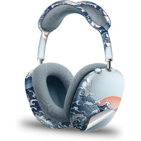 Headset Skin Decal Sticker for 2024 AirPods Max Wireless On-Ear Headphones (Released in 2024 2020) Protective Cover Case Accessories (Blue)