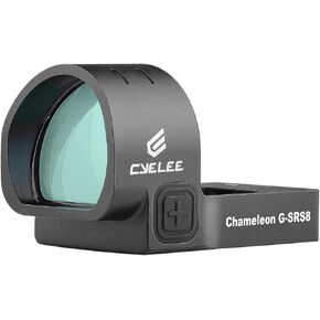Cyelee Chameleon G-SRS8 Green Dot Sight with STIG-RS for RMR/SRO Footprints - 8MOA Reflex Sight with Large Objective Lens & Motion Deactivated Standby(Similiar to Shake Awake)