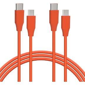 Geekria USB Headphones Charger Cable Compatible with JBL Live 500BT, Live 50BTNC, Tune 750BTNC, Tune 600BTNC Charger, USB-C to Micro-USB Replacement Power Charging Cord (4ft/120cm 2 Pack)