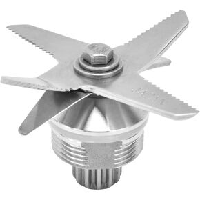 Blender Blade Assembly, Premium Stainless Steel Blender Replacement Parts, 6 Fins Juicer Extractor Blade Compatible with & Biolomix Blender Standard Containers
