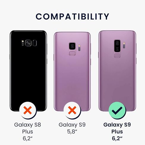 kwmobile Case Compatible with Samsung Galaxy S9 Plus Case - TPU Silicone Phone Cover with Soft Finish - Neon Pink in Saudi Arabia