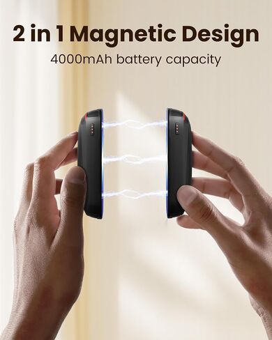 Gaiatop Rechargeable Hand Warmers 2 Pack, 2 in 1 Electric Portable Pocket Heater Rechargeable Hand Warmer Heat Therapy Black in Kuwait