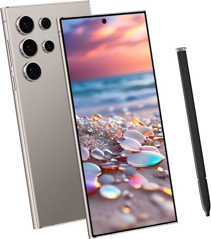هاتف ذكي I24 Ultra 5G، هاتف غير مقفل 6+256 جيجابايت، أندرويد 13.0، كاميرا تكبير 48+108 ميجابكسل، هاتف محمول مع قلم مدمج، عمر بطارية طويل 6800 مللي أمبير، ثنائي الشريحة، شاشة 6.8 بوصة عالية الدقة، هاتف 5G/4G (أرجواني) in Kuwait