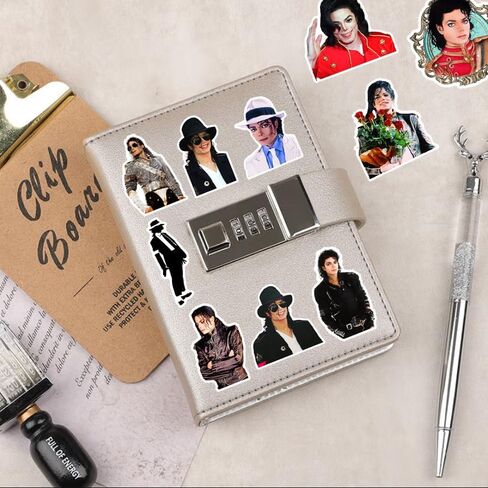 60PCS Micheal Stickers for Water Bottles Vinyl Aesthetic Stickers Laptop Deco Skateboard Computer Stickers. (MC) in Saudi Arabia