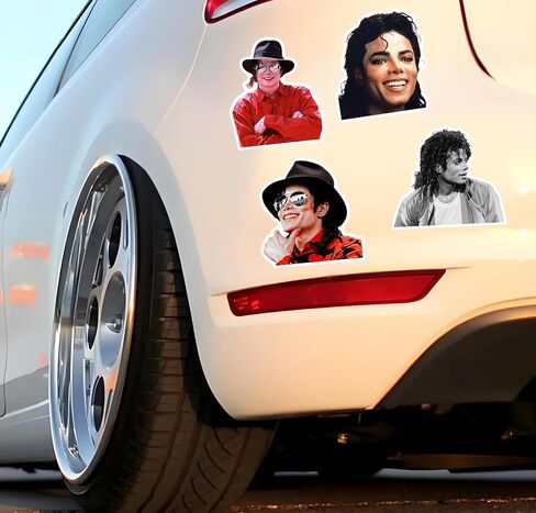 60PCS Micheal Stickers for Water Bottles Vinyl Aesthetic Stickers Laptop Deco Skateboard Computer Stickers. (MC) in Saudi Arabia