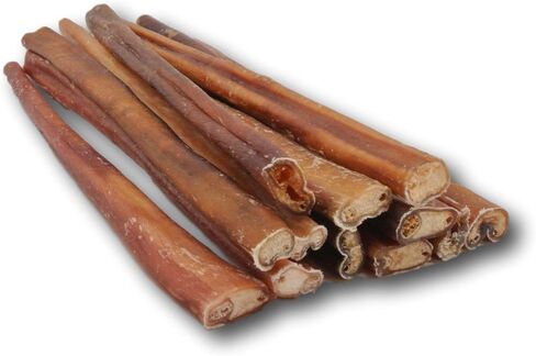 مضغ علوي للكلاب - أعواد بولية سميكة مقاس 12 بوصة، لحم بقر طبيعي 100%، نطاق حر، تغذية عشبية، نسبة عالية من البروتين، يدعم صحة الأسنان وسهل الهضم، علاج للكلاب، 10 عبوات (10 قطع 12 بوصة، لحم بقر خالي من الرائحة) in Kuwait