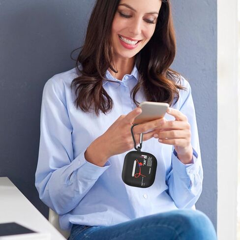 CompatibBarn Elevenle with AirPods 4 Case with Keychain Hot Sports Shoes Brand Creative Painted Soft Cover [Active Noise Cancellation] for AirPods 4th Generation 2024 Released in Kuwait