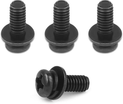 M4 10mm Replacement Screws for VESA -75x75mm/100x100mm Brackets, VESA-TV-Wall Mount Screws Metric Screws & Washers for Mounting Most TV/Monitor Brand (M4/10mm) in Saudi Arabia