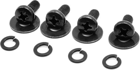 M4 10mm Replacement Screws for VESA -75x75mm/100x100mm Brackets, VESA-TV-Wall Mount Screws Metric Screws & Washers for Mounting Most TV/Monitor Brand (M4/10mm) in Saudi Arabia