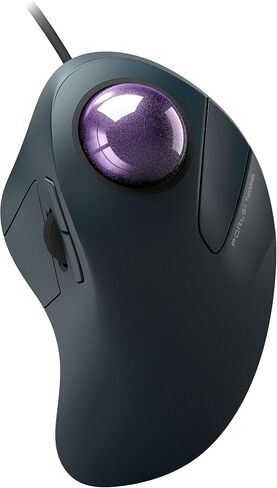 Wired Trackball Mouse, Easy Index Finger Control, Ergonomic Comfort Design Reduces Muscle Strain, Precision and Smooth Tracking, Compatible for PC, Laptop, Windows, Mac-Purple in Saudi Arabia