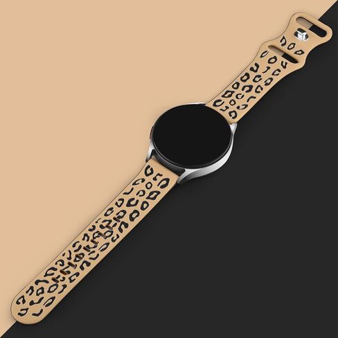 Meliya 20mm 22mm Leopard Engraved Watch Bands Quick Release Replacement Wristband, Soft Silicone Sport Replacement Straps for Men Women in Saudi Arabia