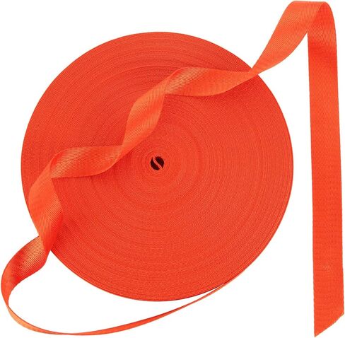 50 Yards Nylon Webbing 1 Inch Nylon Strap Wide Nylon Strapping 148' Heavy Duty Webbing Straps for Bags, Chair, Seatbelt, Backpack, Belt, Pet Leash & Collar, Gear Repair, Outdoor Sports (Breen) in Saudi Arabia