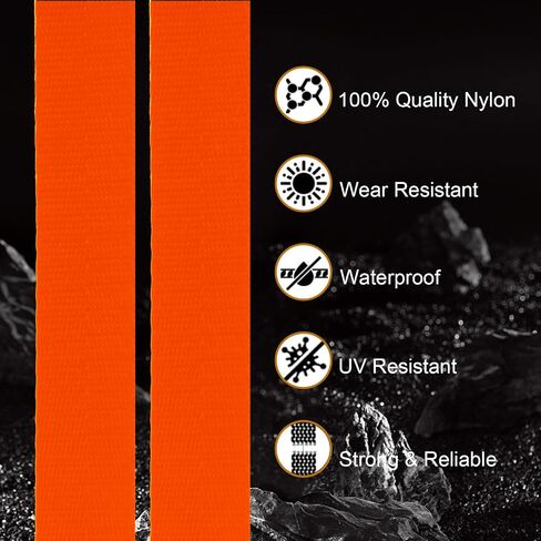 50 Yards Nylon Webbing 1 Inch Nylon Strap Wide Nylon Strapping 148' Heavy Duty Webbing Straps for Bags, Chair, Seatbelt, Backpack, Belt, Pet Leash & Collar, Gear Repair, Outdoor Sports (Breen) in Saudi Arabia
