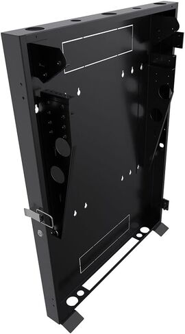 NavePoint 2U Vertical Server Rack Enclosure, Low Profile, 23.6" Deep, Max Weight Capacity 150 lbs - 2U Network Cabinet Vertical Wall Mount, Perforated, Black in Saudi Arabia