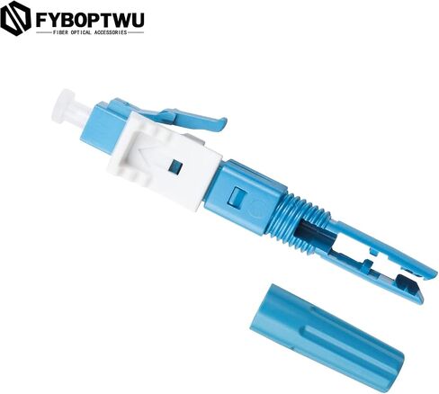 10 pcs LC Singlemode Fiber Optic Quick Assembly Connector Fiber Optic Fast Connectors Singlemode 9/125 Mechanical Connectors Adapter for 0.9/2.0/3.0/2.0 * 1.6/2.0 * 3.0mm Fiber Round Cable in Kuwait