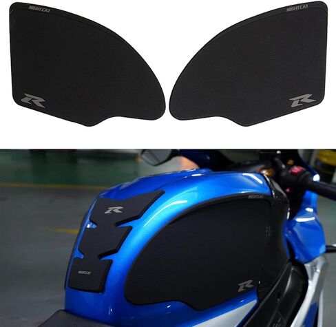 NIGHT CAT Motorcycle Tank Pad,Compatible with GSXR 1000 2006-2017,Fuel tank sticker fishbone sticker anti-skid sticker fuel tank protection sticker,Tank side traction pad(Fishbone sticker) in Saudi Arabia