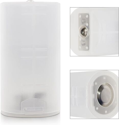 KBT 3 AA in Series to D Size Battery Holder Case Adapter Tube (3.6V /4.5V) with 6 Pack AA 1.2V 1300mAh Ni-MH Rechargeable Batteries in Kuwait