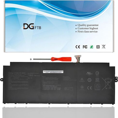 C31N1824-1 بطارية الكمبيوتر المحمول ل Asus Chromebook Flip C425 C425T C425TA C433 C433T C433TA CX5400 CX5400FMA Z3400 C425TA-1A C425TA-AJ0028 C433TA-1A C433TA-AJ0005 C433TA-AJ0022 C433TA-YS344T 48 وات/4160 مللي أمبير in Saudi Arabia