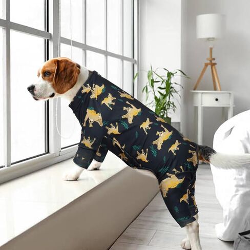 Dog Pajamas, Dog Pjs for Medium Size Dog, Christmas Dog Pajamas Stretchy Dog Onesie, Dog Jumpsuit Bodysuit, Dog Surgery Recovery Suit Anti Licking & Anxiety Calming Dog Clothes French Bulldog M in Saudi Arabia