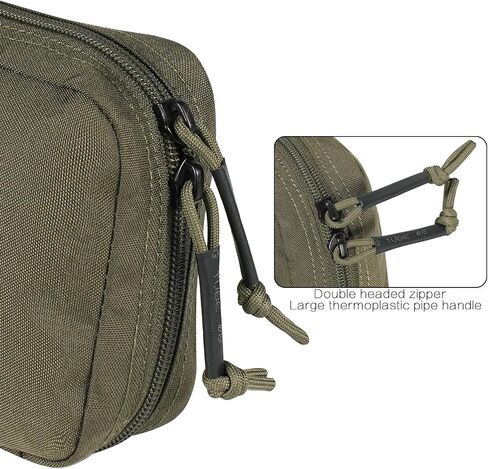 Ifak Pouch-Rapid Deployment Tactical MOLLE Trauma Kit Pouches, Quick Release Tear-Off Medical First Aid Kit Organiser with Red Immediate Identify for Emergency Surviva Activities. in Saudi Arabia