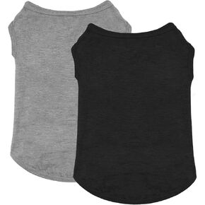 5Pcs Dog Shirts Dog Vest Clothing Dog Plain Shirts Dog Clothes Vest Soft Thin Pet Plain Tee Vests Sweatshirt Cotton Summer Shirts for Most Medium and Small Male Female Dogs