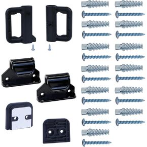 Reinforced Retractable Dog Gate Hardware Retractable Baby Gate Replacement Parts Mesh Baby Gate Retractable Dog Gate Outdoor Gates for Decks Tall Baby Gates for Doorways Retractable Gate Kit, Black