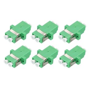 MECCANIXITY Fiber Optical Coupler LC to LC/APC, Single Mode Duplex Adapter, LC-LC/APC, for Network Internet Connector, 6pcs