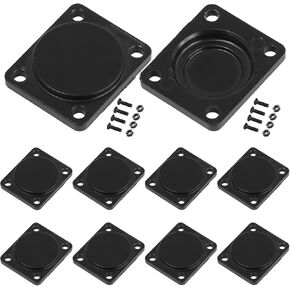 PENGLIN 10PCS Panel-Mount Blank Plate D-Type, Metal Blank Wall Plate for Audio or Video,Chassis connectors,XLR Connectors