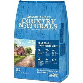 Grandma Mae's Country Naturals Grain Inclusive Dry Dog Food 14 LB Duck & Sweet Potato