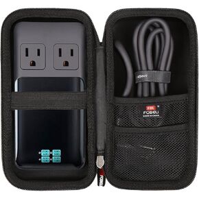FBLFOBELI Hard Travel Case for Anker Prime 6-in-1 USB C 140W Charging Station/for Anker 727 Charging Station (GaNPrime 100W), Power Strip Organizer Holder for Cables and Accessories (Case Only)