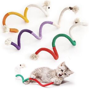 3PCS Rope Cat Toys, Catnip Toys with Refillable Natural Catnip, Interactive Cat Toy for Indoor Kittens, Interactive Cat Toys Catnip for All Breeds 23 Inches