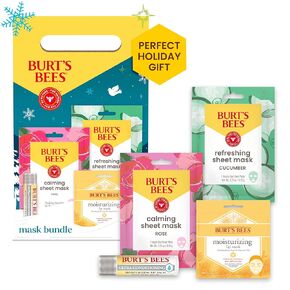 Burts Bees Gift Set, 3 Pregnancy Skin Care Products - Mama Belly Butter, Lip Balm Original Beeswax, Leg & Foot Cream, with Giftable Tin