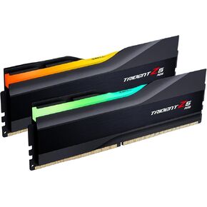 G.SKILL Trident Z5 RGB Series (Intel XMP 3.0) DDR5 RAM 64GB (2x32GB) 5600MT/s CL36-36-36-89 1.25V Desktop Computer Memory UDIMM - Matte Black (F5-5600J3636D32GA2-TZ5RK)