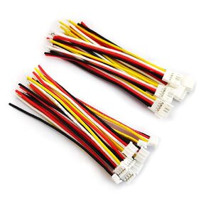 10 Pairs Mini Micro JST PH2.0mm 4Pin Male and Female Connector Plug with 10cm 22 AWG Soft Silicone Cable Wire for LED Light Strip