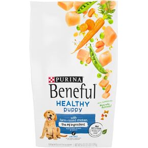 طعام الكلاب بورينا الصحي للجراء مع الدجاج الجاف الذي يتم تربيته في المزرعة بوزن 3.5 رطل (عبوة من قطعة واحدة) in Kuwait