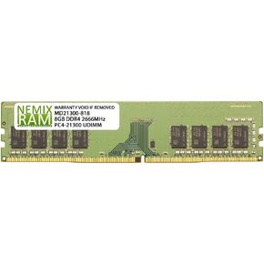 NEMIX RAM 32GB (4X8GB) DDR4 2666MHZ PC4-21300 1Rx8 1.2V 288-PIN Non-ECC Unbuffered UDIMM Desktop PC Memory KIT