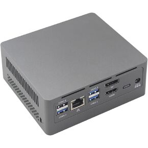 GLOTRENDS MP1 Mini-PC Barebone, Intel 12th Gen Alder Lake- N100, No Memory (1xDDR4 Slot), No Storage (1xM.2 Slot, 1xSATA Port), No WiFi Card(1xM.2 Key E WiFi Slot)