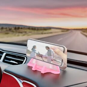 Car Phone Holder Mount, Dashboard Devil Fish Silicone Cell Phone Holders for Your Car, Stable & Anti-Slip Design, Fits iPhone, Samsung, and Android Smartphones, GPS Navigation Devices (Black)