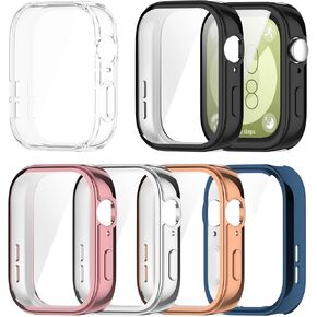 RuenTech Compatible for HUAWEI Watch FIT 3 Case Cover, Ultra Slim Soft Cover Case & Screen Protector for HUAWEI Watch FIT 3 Smartwatch (6-Pack)