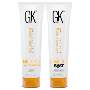 GK HAIR Global Keratin The Best Consumer Box Kit (10.1 Fl Oz/300ml) Smoothing Keratin Treatment Professional Brazilian Complex Blowout Straightening For Silky Smooth & Frizzy Hair