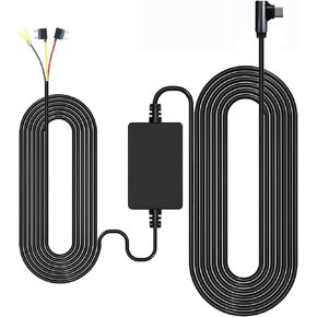 REDTIGER 21.3ft USB C-Port Hard Wire Kit for F9/F17/T27/T700/F4 Dashcam,Converts 12V-24V to 5V/2.5A Low Voltage Protection