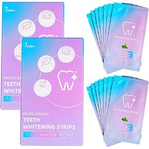 Crest 3D Whitestrips، ساعة واحدة سريعة، مجموعة شرائط تبييض الأسنان، 20 شريطًا (عبوة من 10 قطع)