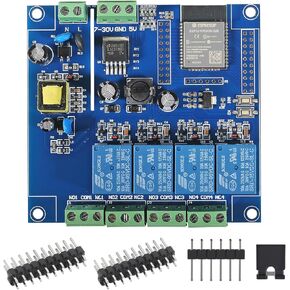 ESP32 WiFi 4 Channel Relay Module ESP32-WROOM-32E 4 Channel Development Board AC/DC Power Supply Switch Controller Board for Arduino Smart Home Wireless Control in Kuwait