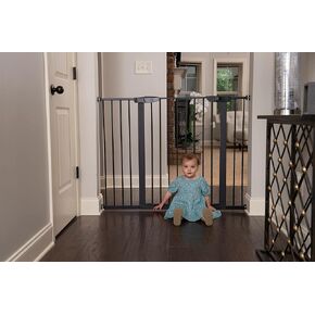 Cardinal Gates PG22 Pressure Mounted Baby Gate - Adjustable Indoor Dog Gate - Steel Safety Gate for Kids & Pets - 29.5 to 32.5 Inches Wide - Black