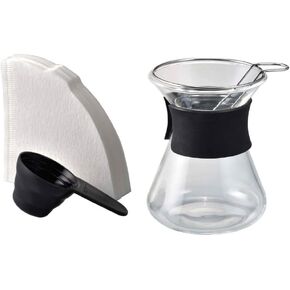 HARIO CKJF-01B Reprint Edition, Coffee Crazy Era, 1 Cup, Black, Practical Capacity 8.5 fl oz (240 ml), For 1-2