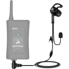 PPT Referee Headset with 3.5mm Round Jack, Earphone with Push to Talk Button for 4th Official, Earpiece Fit for V6 V4 FBIM Soccer Football Coach Intercom Radio