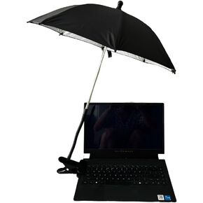 Laptop Sun Umbrella Foldable Laptop sun shade for Working Outside 360-degree Rotation sunshade