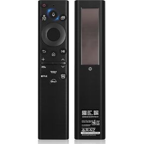 BN59-01385A Solar Voice Remote Replacement for Samsung Frame TV Remote with Rechargeable Solar Cell, Compatible with Samsung 2018-2024 Neo LED 4K Ultra Crystal HD Frame Smart TV. 2-Year Full Warranty