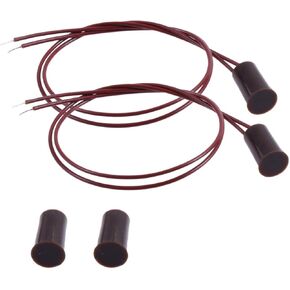 10PCS Recessed Wired Security Window Door Contact Sensor, Normally Closed NC, Door Alarm Magnetic Reed Switch with 2 Wire, ABS White, RC-34A